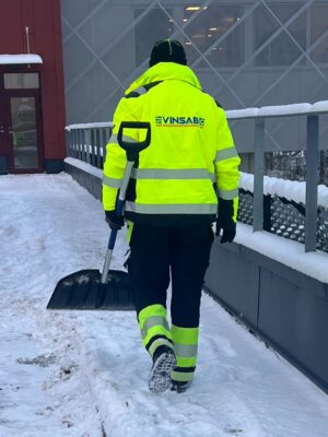 Snöskottning i Stockholm